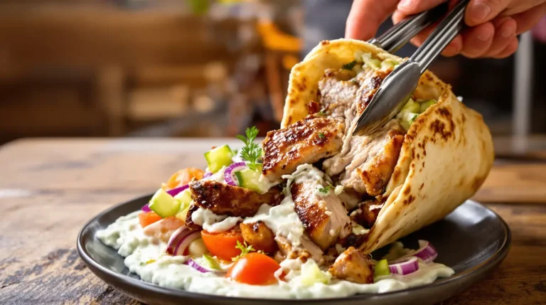 Airfryer-Gyros mit Tzatziki: knusprig mariniert, ganz wie vom griechischen Grill