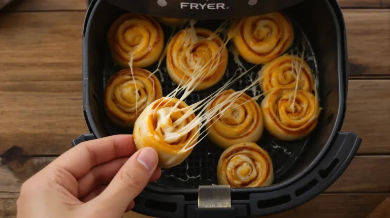 Käse-Knoblauch-Rollen aus dem Airfryer: mein schnellster käsiger Snack