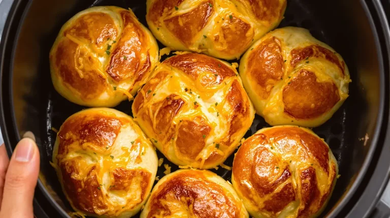 Käse-Knoblauch-Rollen aus dem Airfryer: mein schnellster käsiger Snack