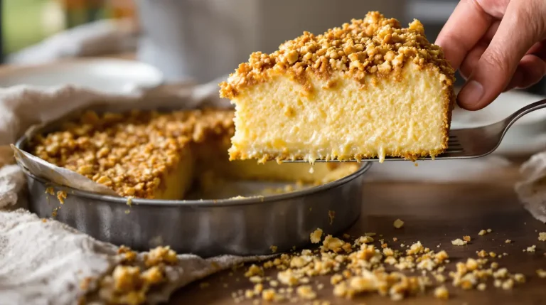 Puddingkuchen wie frisch vom Bäcker: locker, cremig und mit knusprigen Streuseln