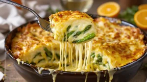 Rezept: Gratinierte Flädle mit grünem Spargel und Orangen-Béchamel – so gelingt es einfach