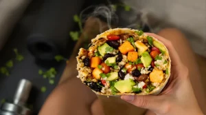 Sportler-Burrito mit Süßkartoffeln und schwarzen Bohnen: Proteinreiches Fingerfood vom Ernährungs-Doc